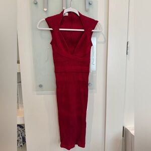 Red dress